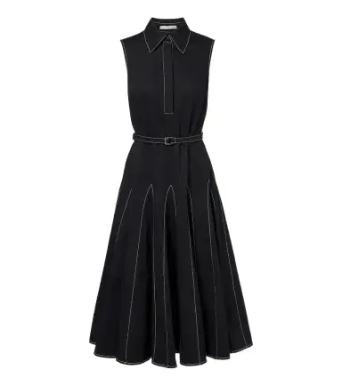 Emilia Wickstead Monique cotton poplin midi dress | Thumbnail 1 Emilia Wickstead Monique cotton poplin midi dress | Thumbnail 1