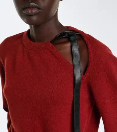 Ferragamo Cutout wool and cashmere-blend sweater | Thumbnail 2 Ferragamo Cutout wool and cashmere-blend sweater | Thumbnail 2