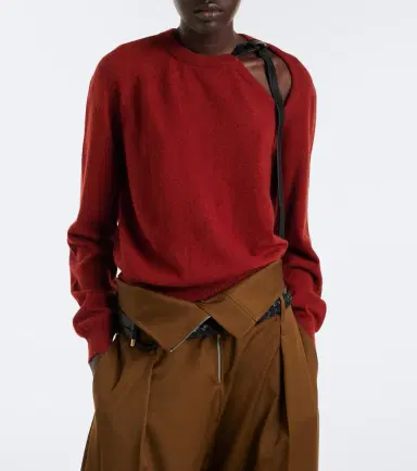 Ferragamo Cutout wool and cashmere-blend sweater | Thumbnail 6 Ferragamo Cutout wool and cashmere-blend sweater | Thumbnail 6