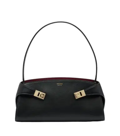 Ferragamo Hug East-West Small leather shoulder bag | Thumbnail 1 Ferragamo Hug East-West Small leather shoulder bag | Thumbnail 1