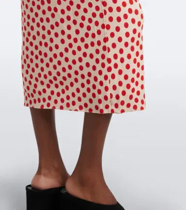 Alaia Alaïa Polka-dot jersey midi dress | Thumbnail 3 Alaia Alaïa Polka-dot jersey midi dress | Thumbnail 3