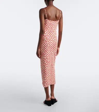 Alaia Alaïa Polka-dot jersey midi dress | Thumbnail 4 Alaia Alaïa Polka-dot jersey midi dress | Thumbnail 4