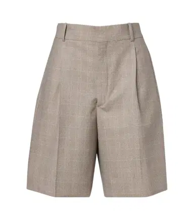 Bottega Veneta Prince of Wales check wool Bermuda shorts | Thumbnail 1 Bottega Veneta Prince of Wales check wool Bermuda shorts | Thumbnail 1