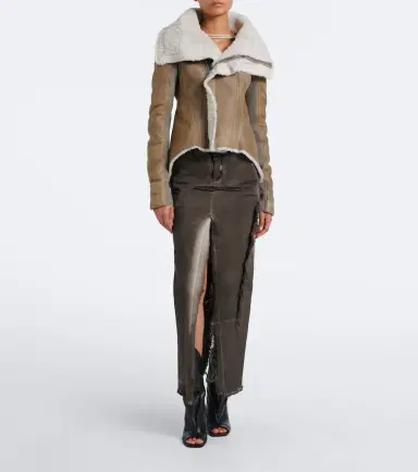 Rick Owens Naska shearling-lined leather jacket | Thumbnail 6 Rick Owens Naska shearling-lined leather jacket | Thumbnail 6