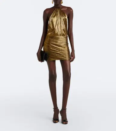 Retrofete Retrofête Lavinia halterneck minidress | Thumbnail 5 Retrofete Retrofête Lavinia halterneck minidress | Thumbnail 5