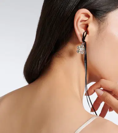 Simone Rocha Bow-detail crystal-embellished drop earrings | Thumbnail 5 Simone Rocha Bow-detail crystal-embellished drop earrings | Thumbnail 5