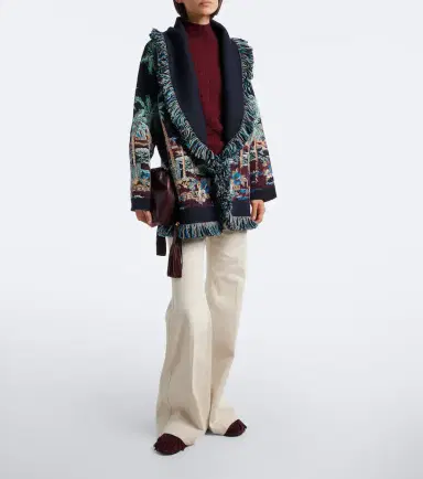 Alanui Diamond Head jacquard wool-blend cardigan | Thumbnail 5 Alanui Diamond Head jacquard wool-blend cardigan | Thumbnail 5