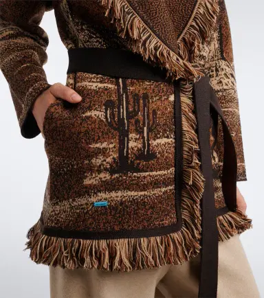 Alanui Wild Wild jacquard wool-blend cardigan | Thumbnail 2 Alanui Wild Wild jacquard wool-blend cardigan | Thumbnail 2
