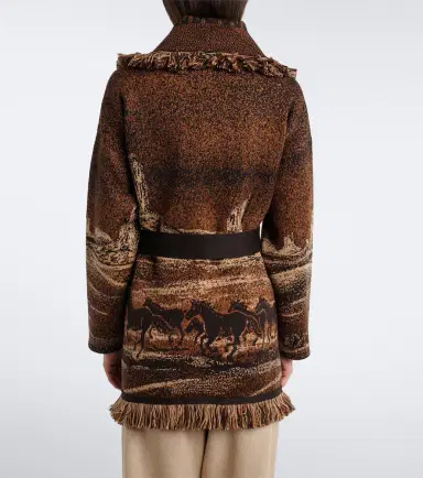 Alanui Wild Wild jacquard wool-blend cardigan | Thumbnail 3 Alanui Wild Wild jacquard wool-blend cardigan | Thumbnail 3