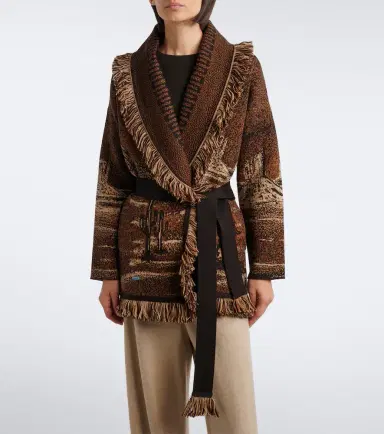 Alanui Wild Wild jacquard wool-blend cardigan | Thumbnail 4 Alanui Wild Wild jacquard wool-blend cardigan | Thumbnail 4