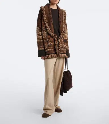 Alanui Wild Wild jacquard wool-blend cardigan | Thumbnail 6 Alanui Wild Wild jacquard wool-blend cardigan | Thumbnail 6