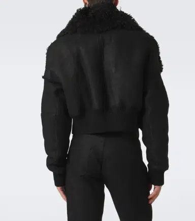 Rick Owens Flight cropped leather jacket | Thumbnail 3 Rick Owens Flight cropped leather jacket | Thumbnail 3