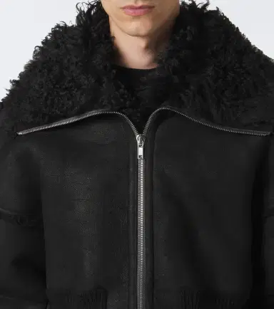 Rick Owens Flight cropped leather jacket | Thumbnail 4 Rick Owens Flight cropped leather jacket | Thumbnail 4