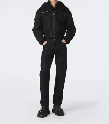 Rick Owens Flight cropped leather jacket | Thumbnail 5 Rick Owens Flight cropped leather jacket | Thumbnail 5