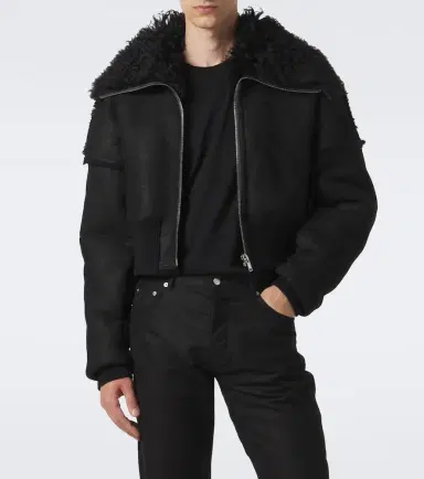 Rick Owens Flight cropped leather jacket | Thumbnail 6 Rick Owens Flight cropped leather jacket | Thumbnail 6