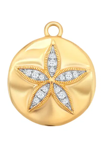 SARA WEINSTOCK Diamond Sand Dollar Charm | Thumbnail 1 SARA WEINSTOCK Diamond Sand Dollar Charm | Thumbnail 1