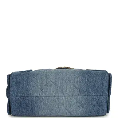 Chanel Chanel Mini 25 Hobo Bag Blue Washed Denim Antique Gold Hardware | Thumbnail 6 Chanel Chanel Mini 25 Hobo Bag Blue Washed Denim Antique Gold Hardware | Thumbnail 6
