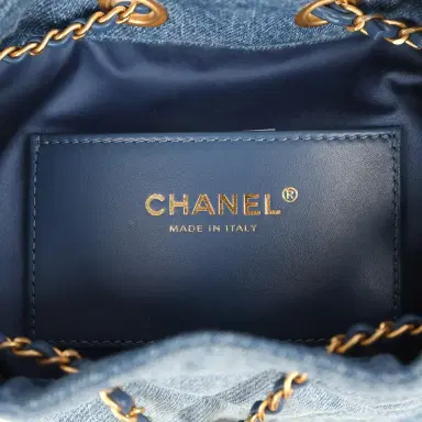 Chanel Chanel Mini 25 Hobo Bag Blue Washed Denim Antique Gold Hardware | Thumbnail 9 Chanel Chanel Mini 25 Hobo Bag Blue Washed Denim Antique Gold Hardware | Thumbnail 9