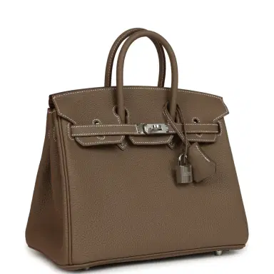 HERMÈS Hermes Birkin 25 Etoupe Togo Palladium Hardware | Thumbnail 2 HERMÈS Hermes Birkin 25 Etoupe Togo Palladium Hardware | Thumbnail 2
