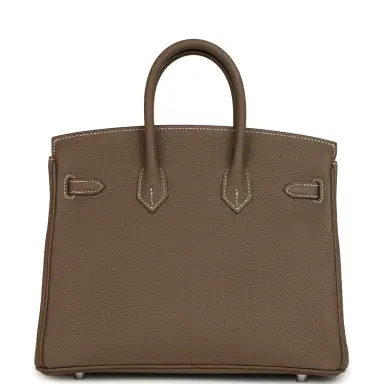 HERMÈS Hermes Birkin 25 Etoupe Togo Palladium Hardware | Thumbnail 4 HERMÈS Hermes Birkin 25 Etoupe Togo Palladium Hardware | Thumbnail 4