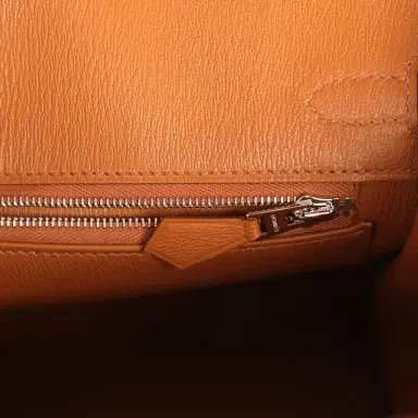 HERMÈS Hermes Birkin 25 Gold Matte Alligator Palladium Hardware | Thumbnail 9 HERMÈS Hermes Birkin 25 Gold Matte Alligator Palladium Hardware | Thumbnail 9