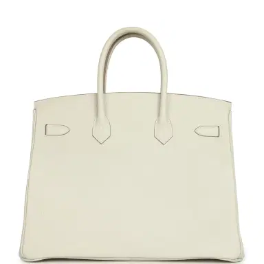 HERMÈS Hermes Birkin 35 Gris Pale Togo Gold Hardware | Thumbnail 4 HERMÈS Hermes Birkin 35 Gris Pale Togo Gold Hardware | Thumbnail 4