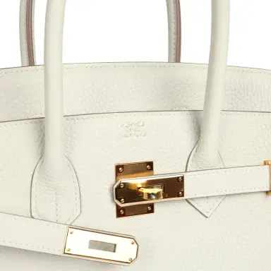HERMÈS Hermes Birkin 35 Gris Pale Togo Gold Hardware | Thumbnail 7 HERMÈS Hermes Birkin 35 Gris Pale Togo Gold Hardware | Thumbnail 7