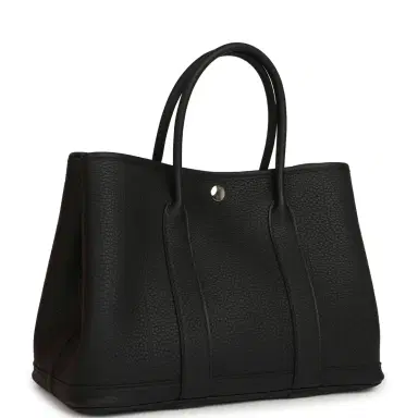 HERMÈS Hermes Garden Party 36 Black Negonda Palladium Hardware | Thumbnail 2 HERMÈS Hermes Garden Party 36 Black Negonda Palladium Hardware | Thumbnail 2