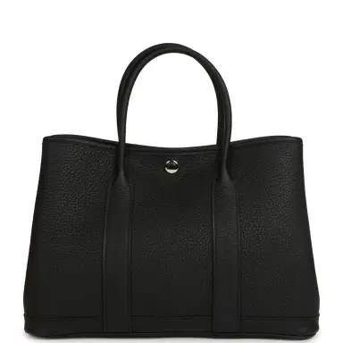 HERMÈS Hermes Garden Party 36 Black Negonda Palladium Hardware | Thumbnail 4 HERMÈS Hermes Garden Party 36 Black Negonda Palladium Hardware | Thumbnail 4