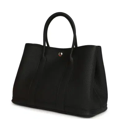 HERMÈS Hermes Garden Party 36 Black Negonda Palladium Hardware | Thumbnail 5 HERMÈS Hermes Garden Party 36 Black Negonda Palladium Hardware | Thumbnail 5