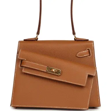 HERMÈS Hermes Kelly Sellier en Desordre 20 Gold Epsom Gold Hardware | Thumbnail 4 HERMÈS Hermes Kelly Sellier en Desordre 20 Gold Epsom Gold Hardware | Thumbnail 4