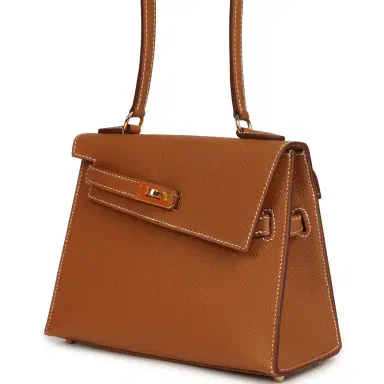 HERMÈS Hermes Kelly Sellier en Desordre 20 Gold Epsom Gold Hardware | Thumbnail 6 HERMÈS Hermes Kelly Sellier en Desordre 20 Gold Epsom Gold Hardware | Thumbnail 6