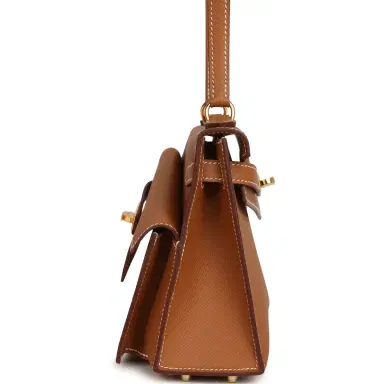 HERMÈS Hermes Kelly Sellier en Desordre 20 Gold Epsom Gold Hardware | Thumbnail 7 HERMÈS Hermes Kelly Sellier en Desordre 20 Gold Epsom Gold Hardware | Thumbnail 7