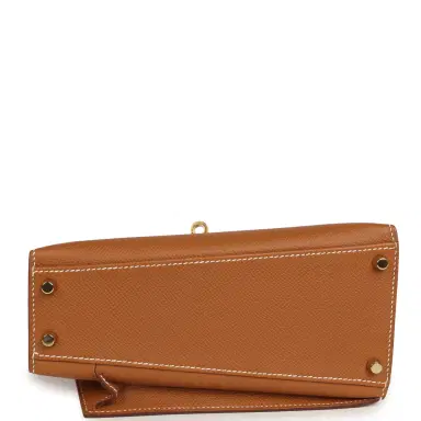 HERMÈS Hermes Kelly Sellier en Desordre 20 Gold Epsom Gold Hardware | Thumbnail 8 HERMÈS Hermes Kelly Sellier en Desordre 20 Gold Epsom Gold Hardware | Thumbnail 8