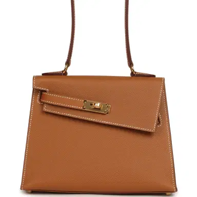 HERMÈS Hermes Kelly Sellier en Desordre 20 Gold Epsom Gold Hardware | Thumbnail 1 HERMÈS Hermes Kelly Sellier en Desordre 20 Gold Epsom Gold Hardware | Thumbnail 1
