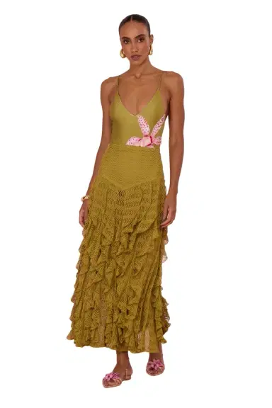 PatBo PETAL SHEEN MESH MAXI SKIRT | Thumbnail 1 PatBo PETAL SHEEN MESH MAXI SKIRT | Thumbnail 1