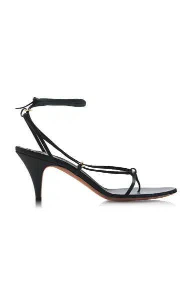 Khaite Marion Leather Sandals | Thumbnail 1 Khaite Marion Leather Sandals | Thumbnail 1