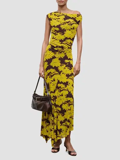 Staud Women's Amaris Floral Jersey Maxi Dress - Golden Daisy - Size XL | Thumbnail 2 Staud Women's Amaris Floral Jersey Maxi Dress - Golden Daisy - Size XL | Thumbnail 2