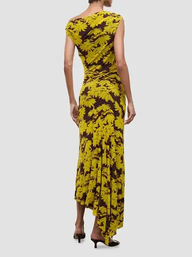 Staud Women's Amaris Floral Jersey Maxi Dress - Golden Daisy - Size XL | Thumbnail 5 Staud Women's Amaris Floral Jersey Maxi Dress - Golden Daisy - Size XL | Thumbnail 5