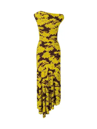 Staud Women's Amaris Floral Jersey Maxi Dress - Golden Daisy - Size XL | Thumbnail 1 Staud Women's Amaris Floral Jersey Maxi Dress - Golden Daisy - Size XL | Thumbnail 1