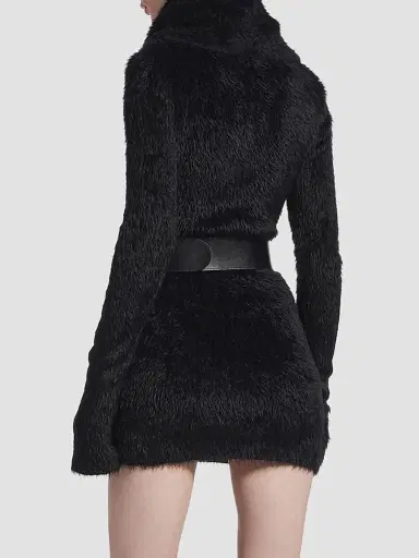 Balenciaga Women's Belted Mini Dress - Black | Thumbnail 5 Balenciaga Women's Belted Mini Dress - Black | Thumbnail 5