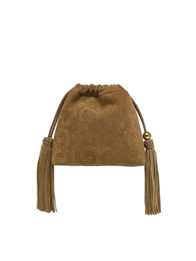 Etro Women's Kalispera Extra-Small Suede Shoulder Bag | Thumbnail 1 Etro Women's Kalispera Extra-Small Suede Shoulder Bag | Thumbnail 1