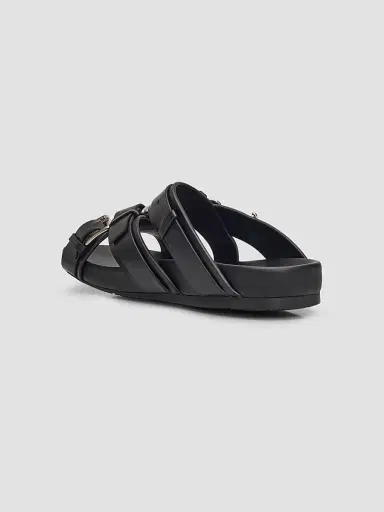 Loewe Men's Type Fussbett Leather Sandals - Black - Size 12 | Thumbnail 4 Loewe Men's Type Fussbett Leather Sandals - Black - Size 12 | Thumbnail 4