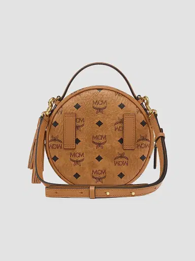 MCM Women's Pina Faux Visetos Leather Crossbody Bag - Cognac | Thumbnail 2 MCM Women's Pina Faux Visetos Leather Crossbody Bag - Cognac | Thumbnail 2