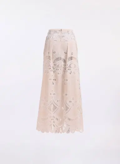 Elie Saab Cotton Embroidered Skirt | Thumbnail 2 Elie Saab Cotton Embroidered Skirt | Thumbnail 2