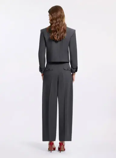 Elie Saab Cropped Wool Jacket | Thumbnail 4 Elie Saab Cropped Wool Jacket | Thumbnail 4