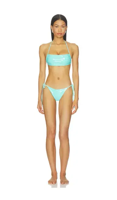 naranja furcado Latex Splash Tube Halter Bikini Set | Thumbnail 1 naranja furcado Latex Splash Tube Halter Bikini Set | Thumbnail 1