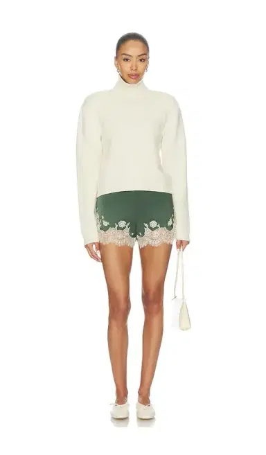 RÓHE Statement Shoulder Cropped Turtleneck Sweater | Thumbnail 4 RÓHE Statement Shoulder Cropped Turtleneck Sweater | Thumbnail 4