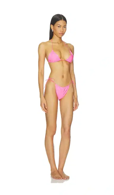 naranja furcado Latex Splash Barbie Triangle Bikini Set | Thumbnail 2 naranja furcado Latex Splash Barbie Triangle Bikini Set | Thumbnail 2