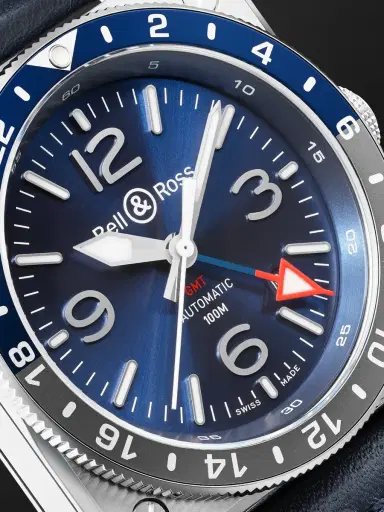 Bell & Ross BR 03-93 GMT BLUE Automatic Stainless Steel Watch, Ref. BR0393-BLU-ST/SCA - Men | Thumbnail 5 Bell & Ross BR 03-93 GMT BLUE Automatic Stainless Steel Watch, Ref. BR0393-BLU-ST/SCA - Men | Thumbnail 5